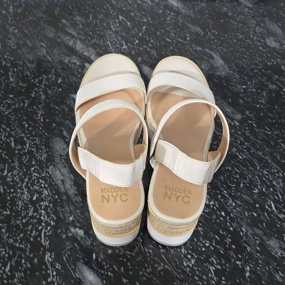 BRAND NEW MADDEN NYC WOMEN’S TALLA WEDGE STRAPPY SANDALS - Picture 7 of 16